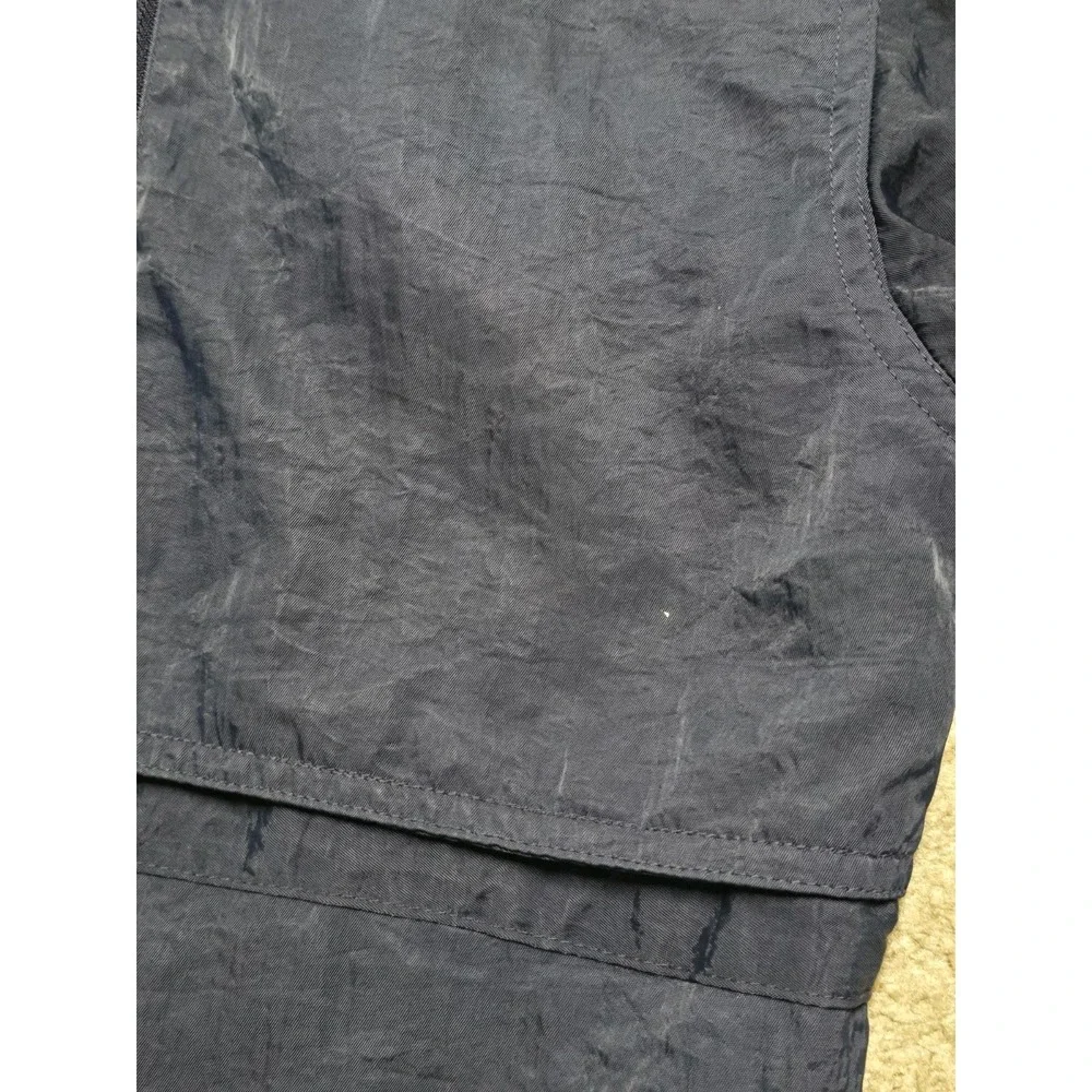 Vintage Mountaintek Utility‎ Jacket Mens XL Blue Mountain Parka Retractable Hood